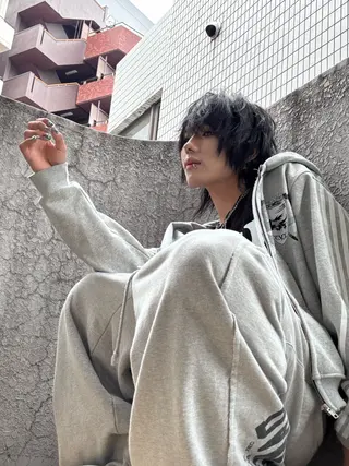 ミディアム メンズ RACCOON.TOKYO 渋谷店所属・メンズカット特化🐺 ウルフ[店長]置塩祥のヘアスタイル