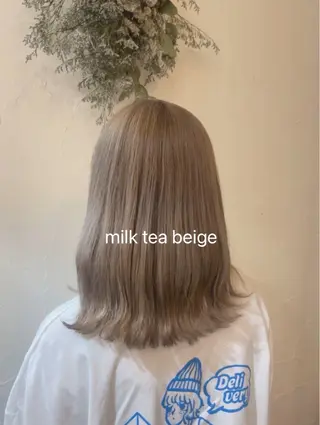 ミディアム カラー ヘアアレンジ Hair muse'e所属・加藤 愛鈴のヘアスタイル