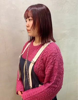 ミディアム Musee plume所属・荻野七菜子 ボブのヘアスタイル