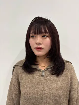 セミロング Wカラー/暖色/べ ージュりく©︎🐝のヘアスタイル