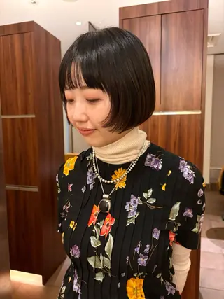 ショート ボブ ホノカのヘアスタイル