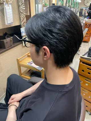 メンズ 勘場 万菜華のヘアスタイル