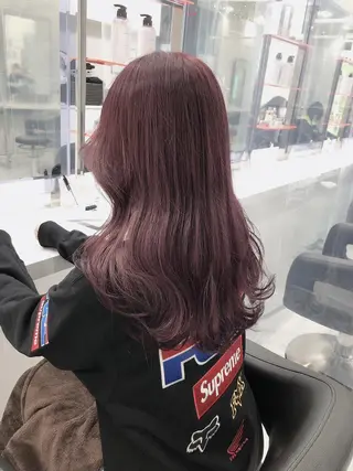 ロング カラー ハイトーン🤍ブロン ド🤍MISAKIのヘアスタイル