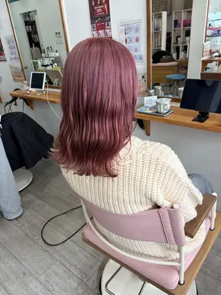 カラー elf所属・ozaki konohaのヘアスタイル