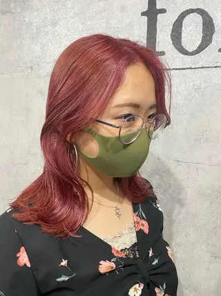 セミロング カラー 韓国レイヤー/ 顔周り💕田中将吾のヘアスタイル