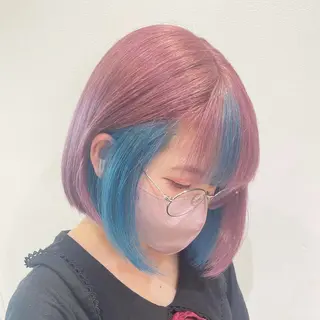 カラー 長尾菜々美🐰 ／ハイトーンカラーのヘアスタイル