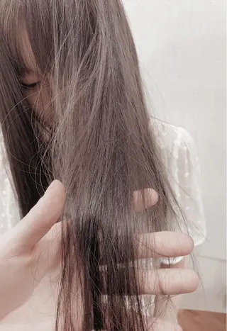 ロング カラー 🌿nudeカラー/ レイヤー/藤原🌿のヘアスタイル