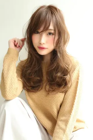 セミロング 指名支持率NO.1 スタイリストのヘアスタイル