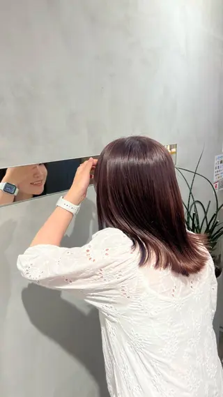 ミディアム カラー Garland 表参道所属・ミディアムレイヤー/ 艶カラー🎀　emiのヘアスタイル