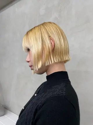 ミディアム カラー 似合わせカット/ ハイトーン/aoiのヘアスタイル