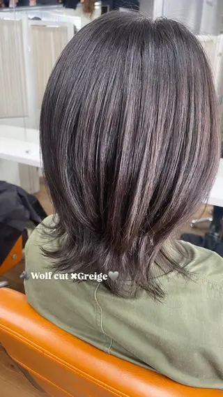 ミディアム カラー モロホシ🍒 ユウキのヘアスタイル