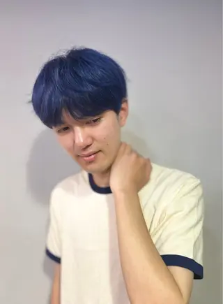 カラー メンズ 飯田 晟恭のヘアスタイル