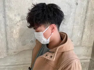 カラー パーマ メンズ ブリーチなし透明感 カラー/MISANOのヘアスタイル