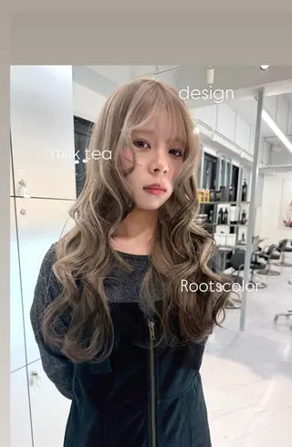 カラー ハイトーン🤍 🎀高橋桜花のヘアスタイル