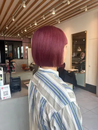 ショート カラー ️🩵RINKA/ ハイトーンカラー🩵のヘアスタイル