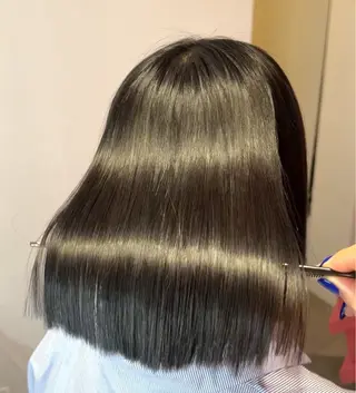 ショート 莉乃/縮毛矯正/髪質 改善/艶カラーのヘアスタイル