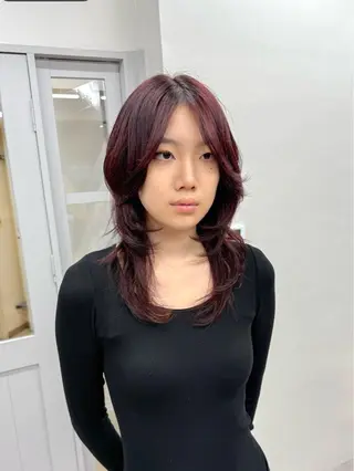 セミロング ウルフカットモデル ✵HARUTOのヘアスタイル