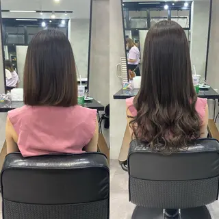 セミロング カラー ヘアアレンジ ar+ ❤︎ maiのヘアスタイル