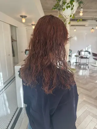 カラー ブリーチカラー🎀 韓国風/寺門美優のヘアスタイル