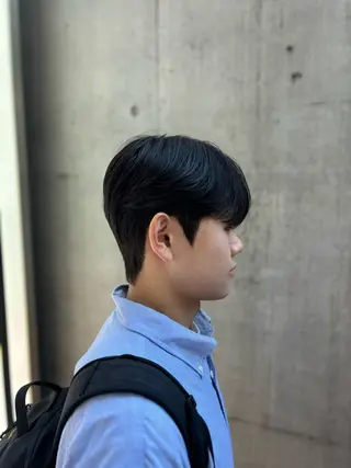 ショート パーマ メンズ カルマパーマ韓国ヘア shiryuのヘアスタイル