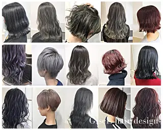 セミロング カラー ヘアアレンジ GiseL天神カラー 髪質改善/ブリーチのヘアスタイル