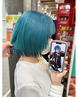 ショート カラー GARU-ガル-所属・TSUNO🦖 派手髪/オタク美容師のヘアスタイル