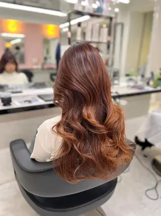 カラー ブリーチなし暖色 ❤️kanata❤️のヘアスタイル