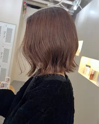 ショート カラー サラツヤ縮毛矯正✨ モデル募集（藤野）のヘアスタイル