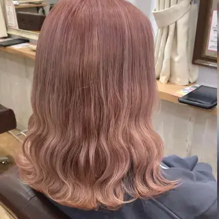 セミロング カラー ヘアアレンジ 代表🎀 ふわモテ愛 され髪🩷yumiのヘアスタイル