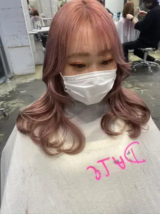 ミディアム カラー 💗💗韓国レイヤー yu-ki💗💗のヘアスタイル