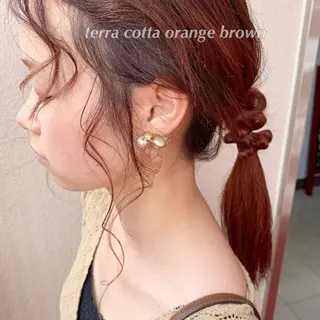 ロング カラー ヘアアレンジ 代表🎀 ふわモテ愛 され髪🩷yumiのヘアスタイル