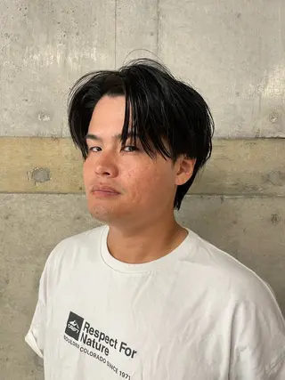 ショート パーマ/メンズ/ 鮫島竜海のヘアスタイル