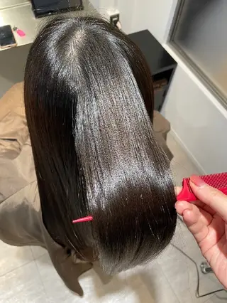 セミロング 美髪✨LAKOLA  池袋✨のヘアスタイル