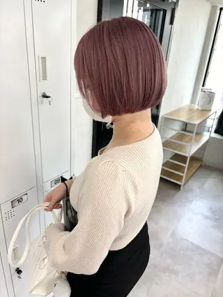 ショート 冬に映える暖色カラー 🎀Kanon♡のヘアスタイル
