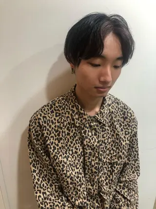 ショート カラー メンズ MIOベージュカラー 柔らかいカラーのヘアスタイル