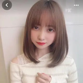 ミディアム 馬野郁土 Uhair 本山店のヘアスタイル