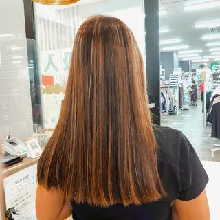 カラー ロング 髪質改善/ブリーチ 田代 龍我のヘアスタイル