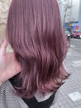 ロング Hair Make NEWYORK　稲荷町店所属・南部萌🍀縮毛矯正 ツヤ髪ストレートのヘアスタイル