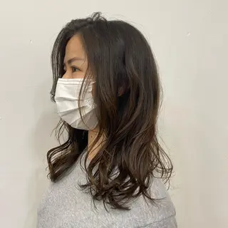 セミロング カラー 🪭risa 暖色/レイヤー🪭のヘアスタイル