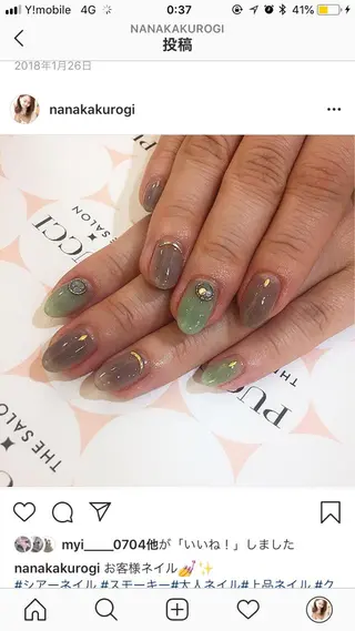 ネイル kurogi nanakaのネイルデザイン