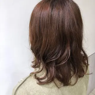 ミディアム 透明感カラー🩵 mioのヘアスタイル
