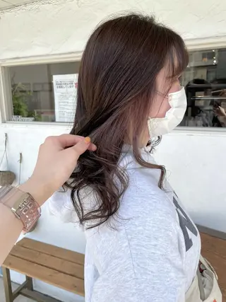 セミロング カラー 後藤 陽花子のヘアスタイル