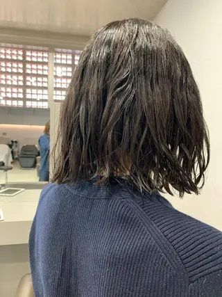 パーマ ボブパーマコテ巻き風 パーマNo1深江秀平のヘアスタイル