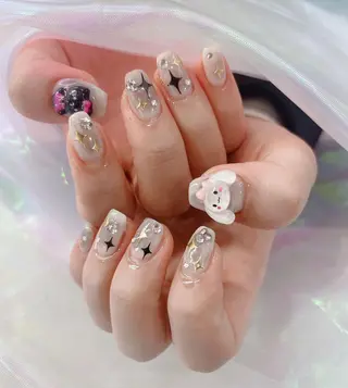 ネイル ラベンダー💖日暮里 ルル💖ネイルのネイルデザイン