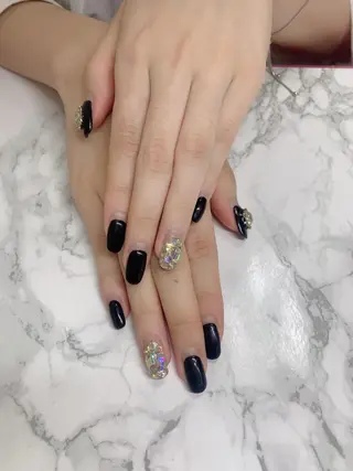 ネイル はな💎ネイル ワンホン、長さ出しのネイルデザイン