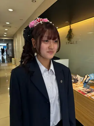 ロング ダブルカラーベージュ カラー/tuburaのヘアスタイル