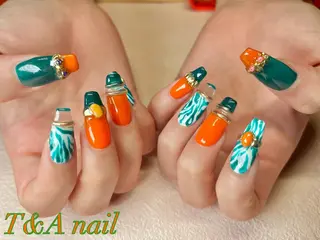 セミロング ネイル T&A nailのネイルデザイン