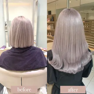 ロング 髪質改善/縮毛 矯正/金川 柊斗のヘアスタイル