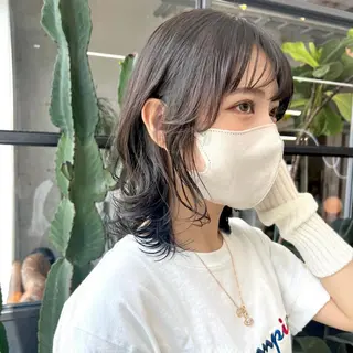 ミディアム カラー 韓国ヘア /男女❄️ 細江 美紅のヘアスタイル