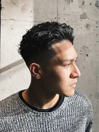 ショート パーマ メンズ 立川/メンズパーマ 厚進太郎のヘアスタイル